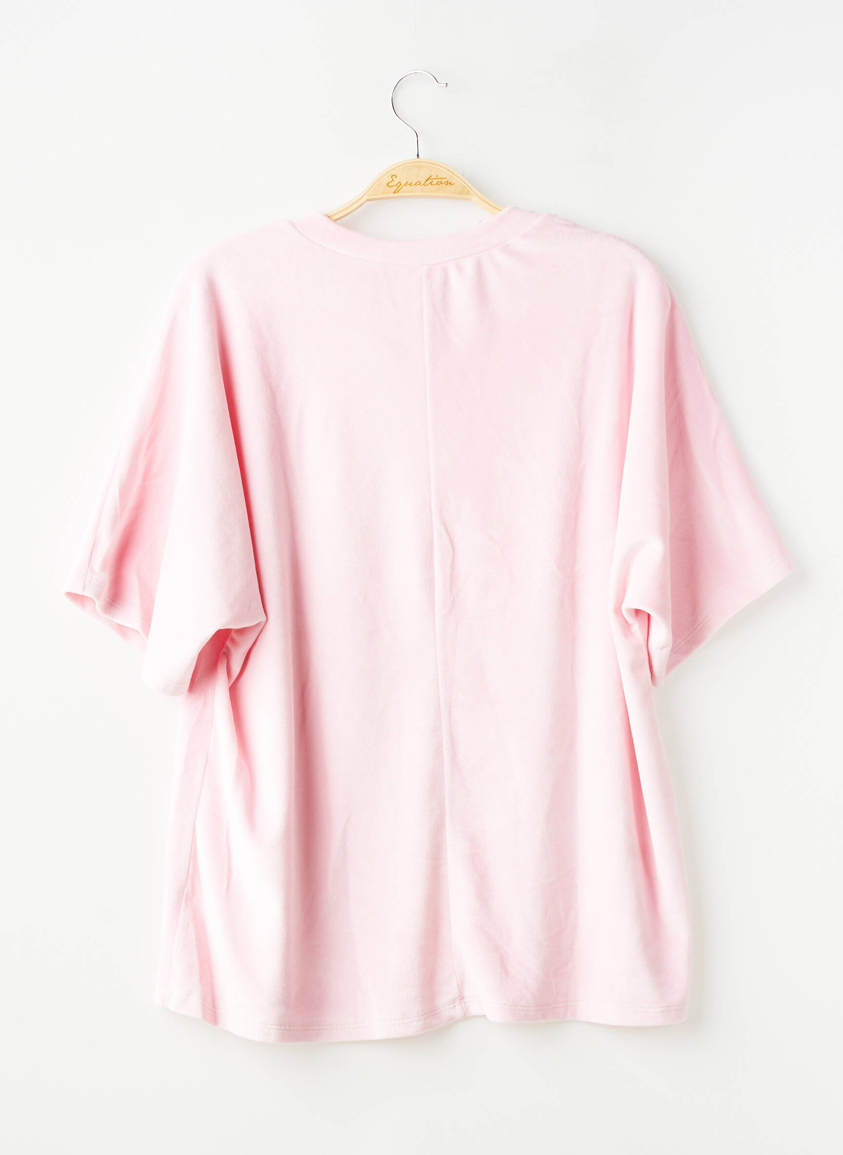 Top stretch manches 3/4 rose SANS MARQUE femme
