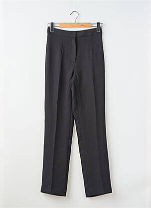 Pantalon droit tissage crêpe taille haute noir KOOKAI femme