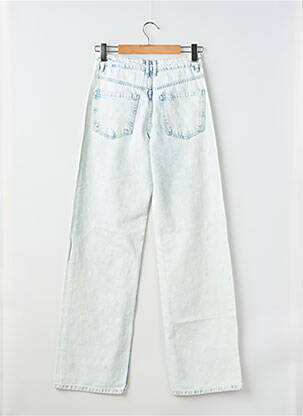 Jeans coupe droite broderie rivets taille haute bleu PIMKIE femme
