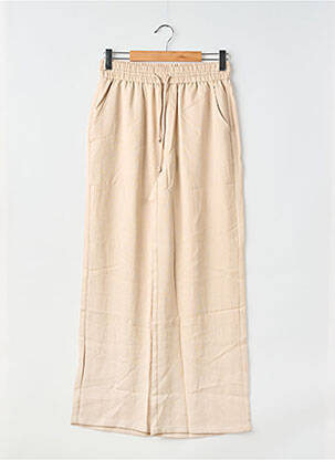 Pantalon large tissage crêpe taille normale beige HALARA femme