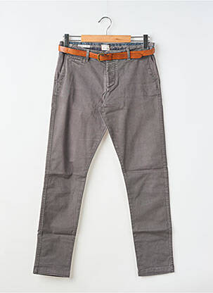 Pantalon chino tissage popeline taille normale gris JACK & JONES homme