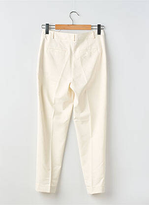 Pantalon chino fermeture zippée sous rabat avec crochet taille normale beige C&A femme