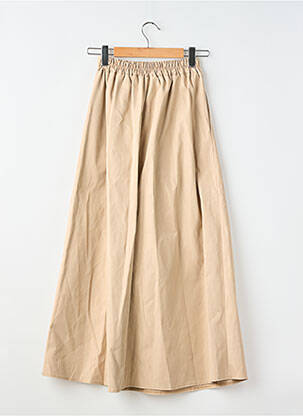 Jupe longue coupe évasée beige SANS MARQUE femme