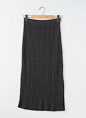Jupe longue coupe droite noir RAILS femme
