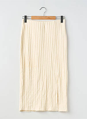 Jupe longue coupe droite beige KIABI femme