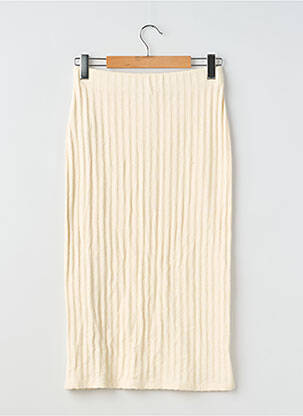 Jupe longue coupe droite beige KIABI femme