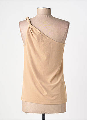 Top stretch fines bretelles beige VERO MODA femme
