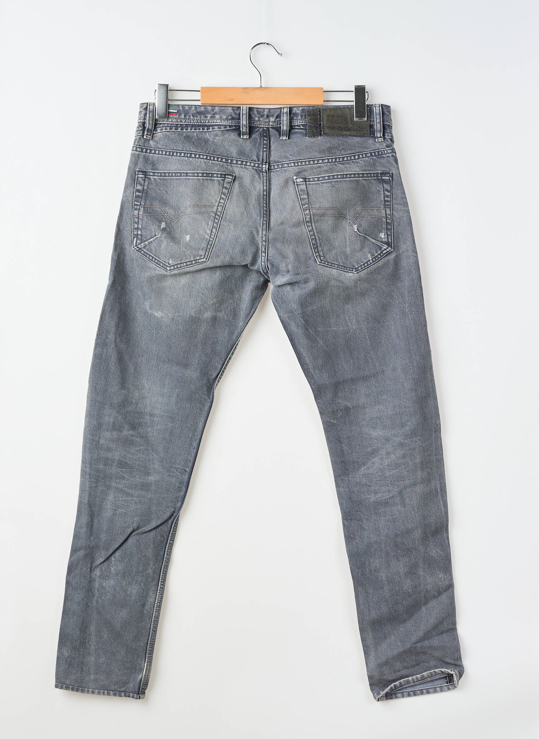 Jeans coupe slim stretch taille normale bleu DIESEL homme