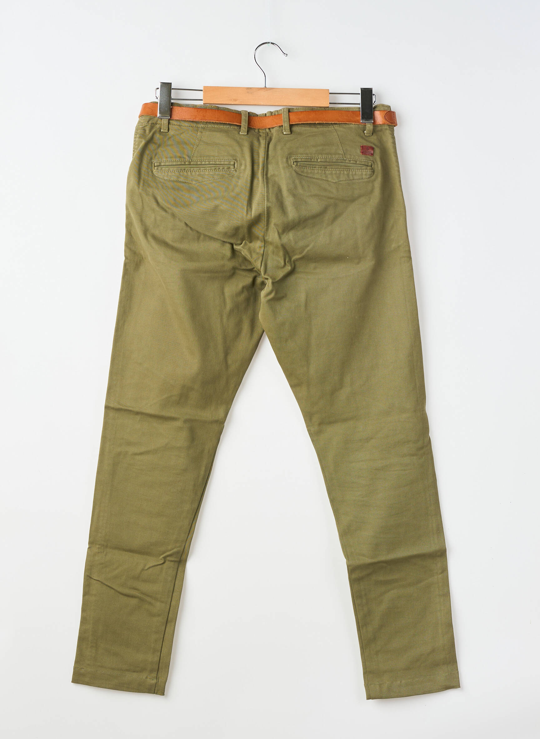 Pantalon chino tissage popeline taille normale vert JACK & JONES homme
