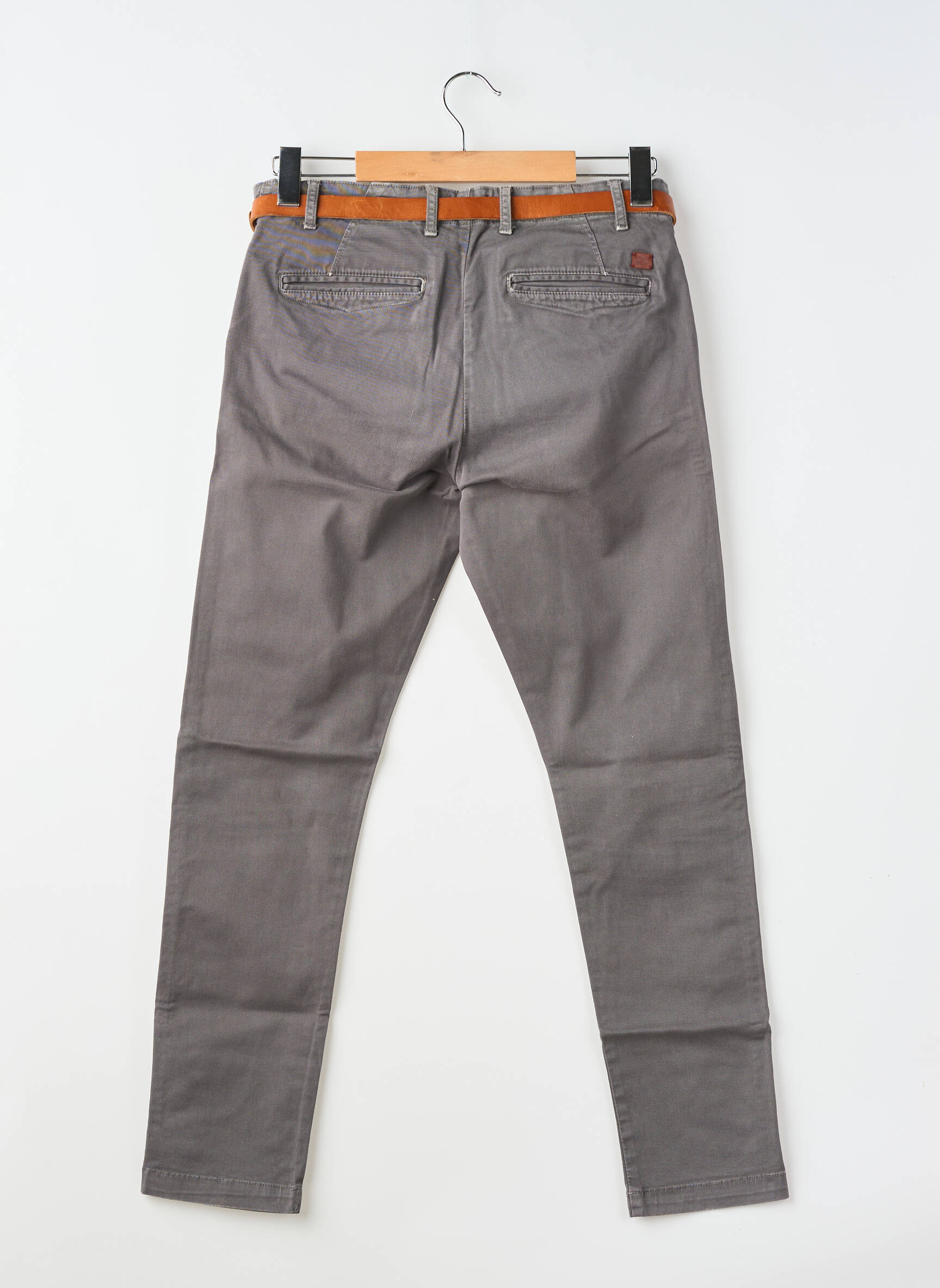 Pantalon chino tissage popeline taille normale gris JACK & JONES homme