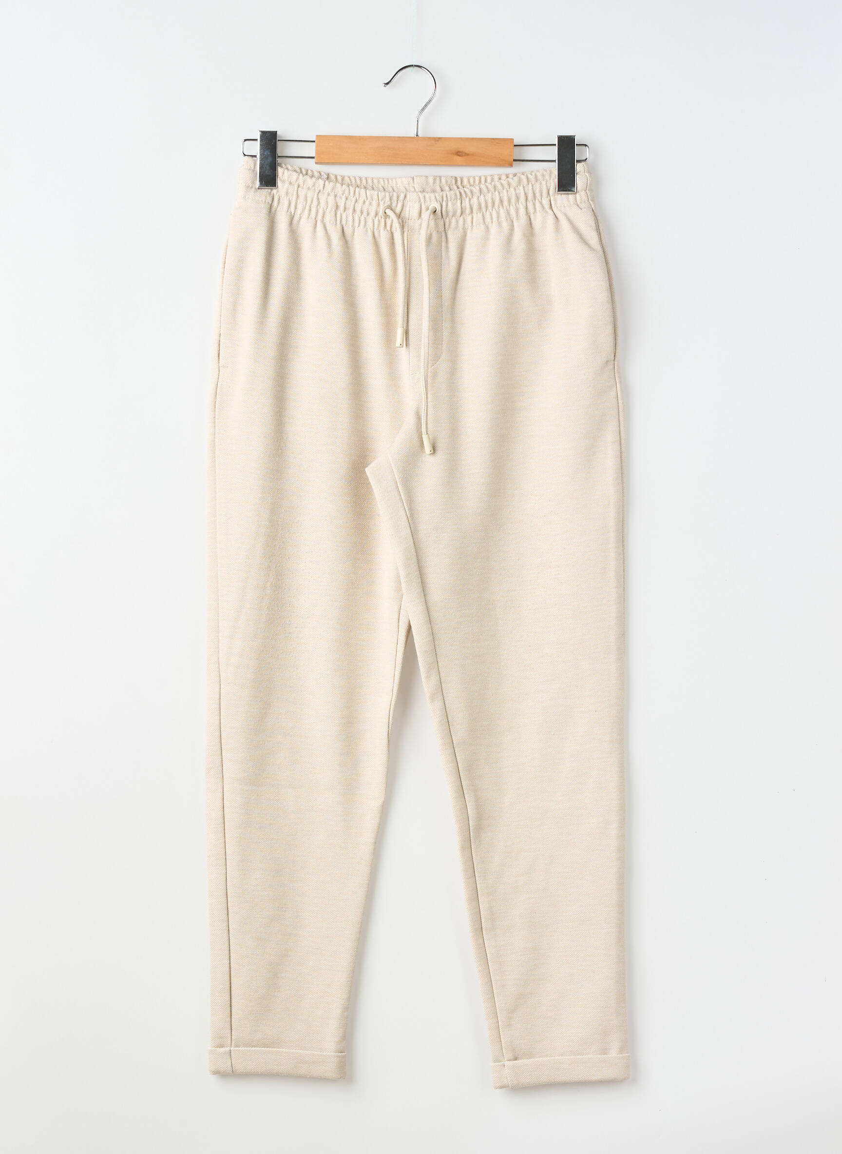Jogging slim taille normale beige ZARA homme