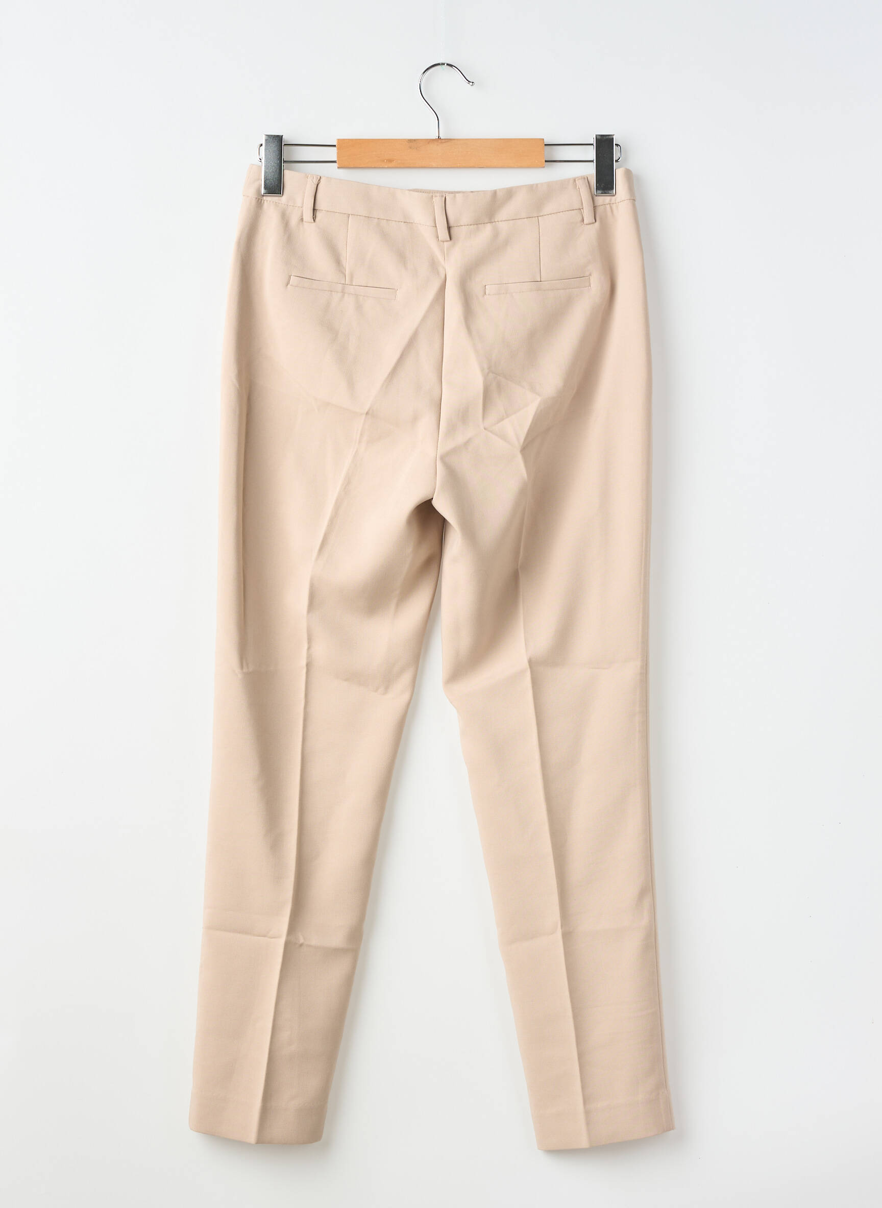 Pantalon chino tissage popeline taille normale beige C&A femme
