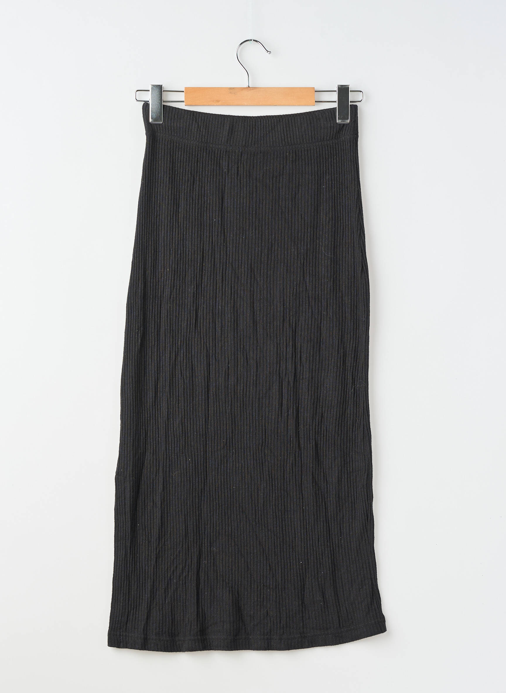 Jupe longue coupe droite noir RAILS femme