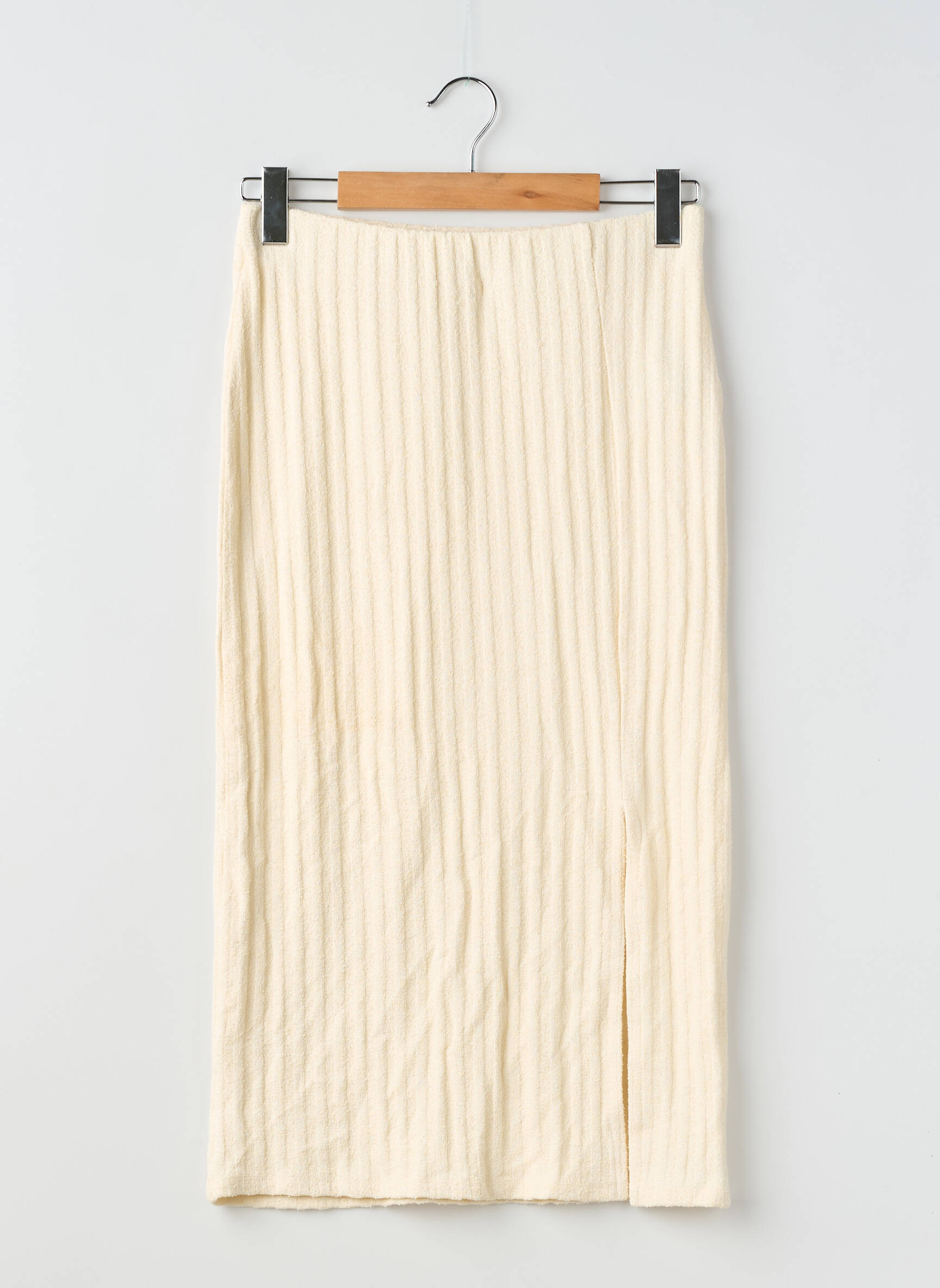 Jupe longue coupe droite beige KIABI femme
