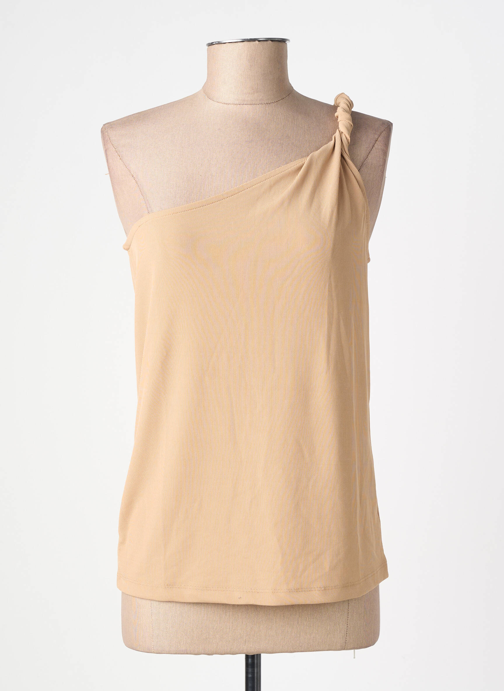 Top stretch fines bretelles beige VERO MODA femme