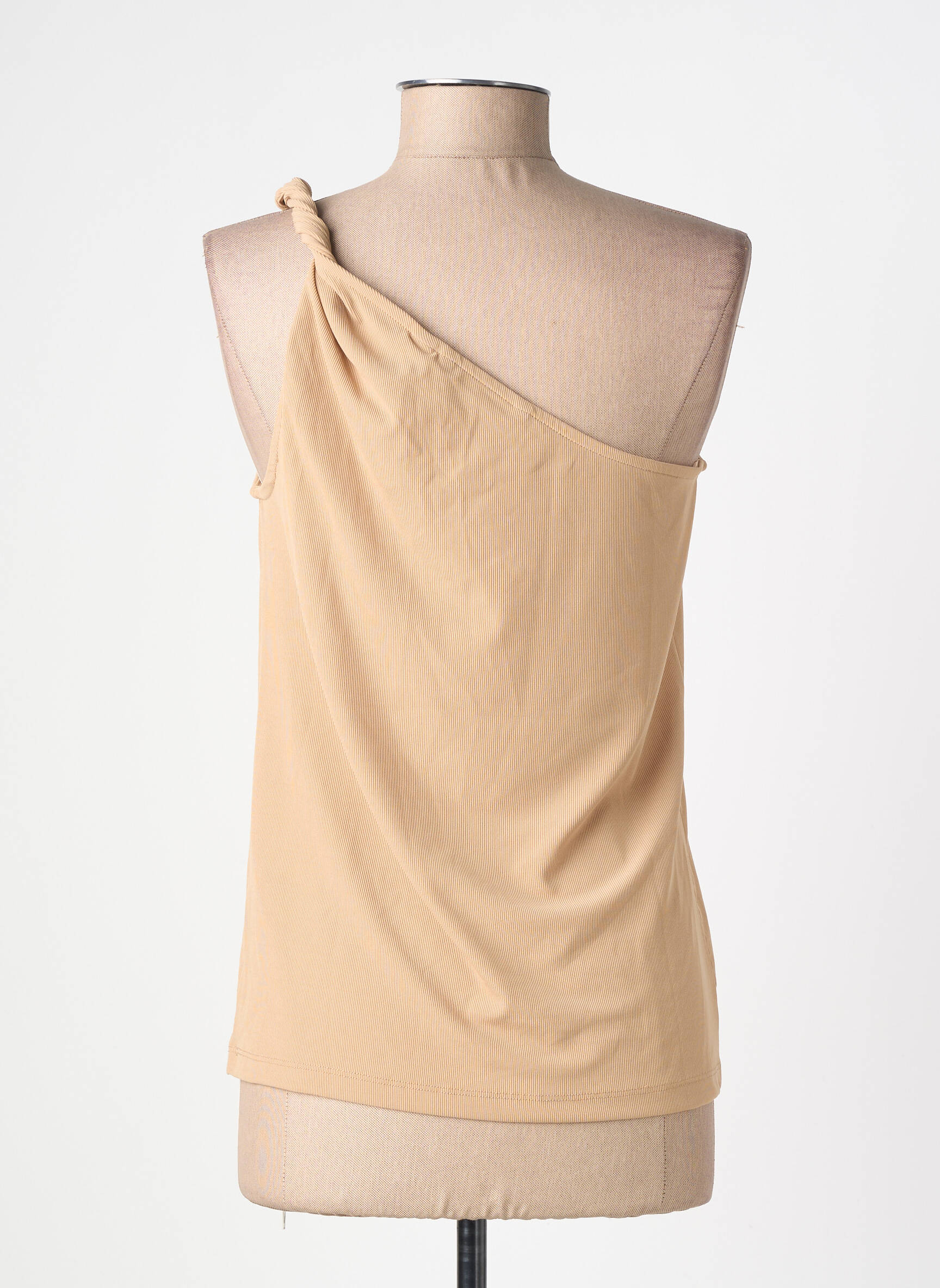 Top stretch fines bretelles beige VERO MODA femme