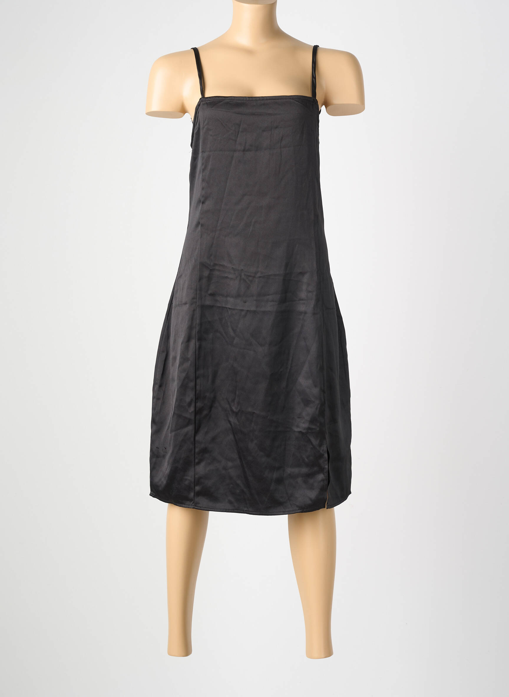 Nuisette/combinette effet matière satinée noir UNDIZ femme