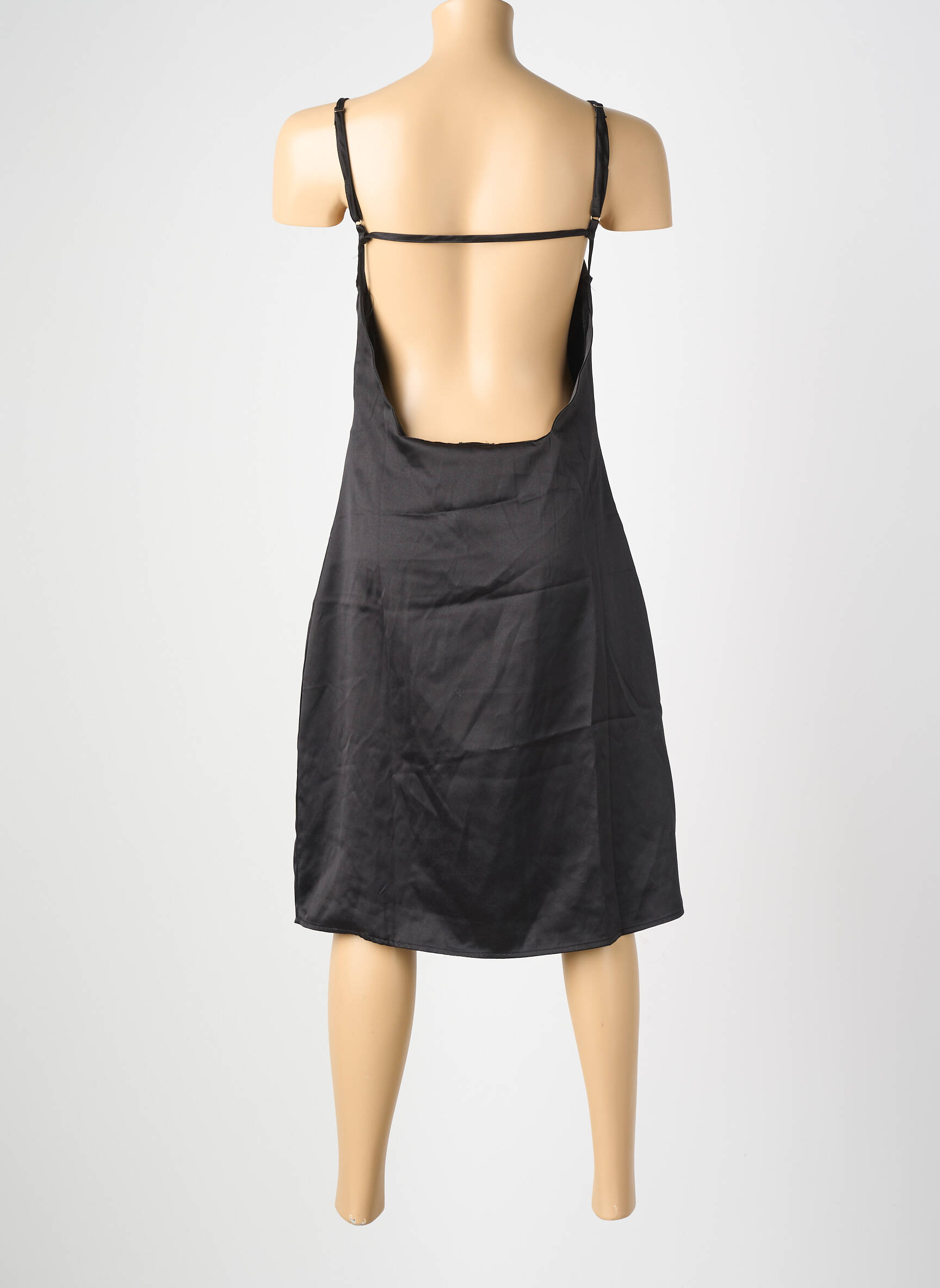 Nuisette/combinette effet matière satinée noir UNDIZ femme
