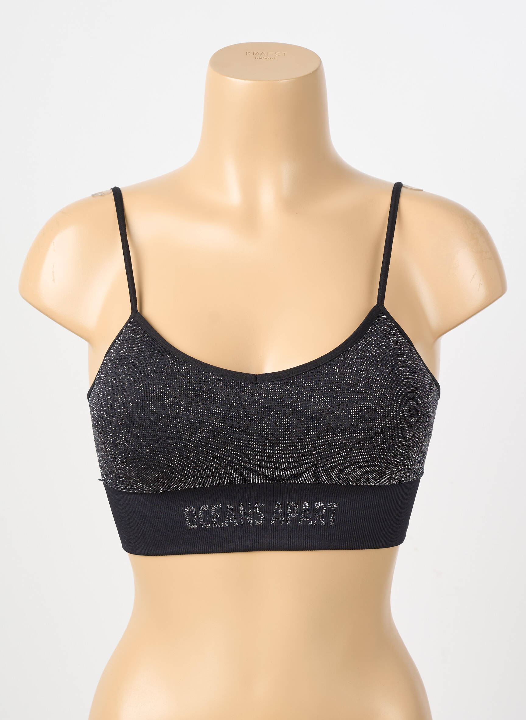 Soutien-gorge effet matière satinée brassieres noir OCEANS APART femme