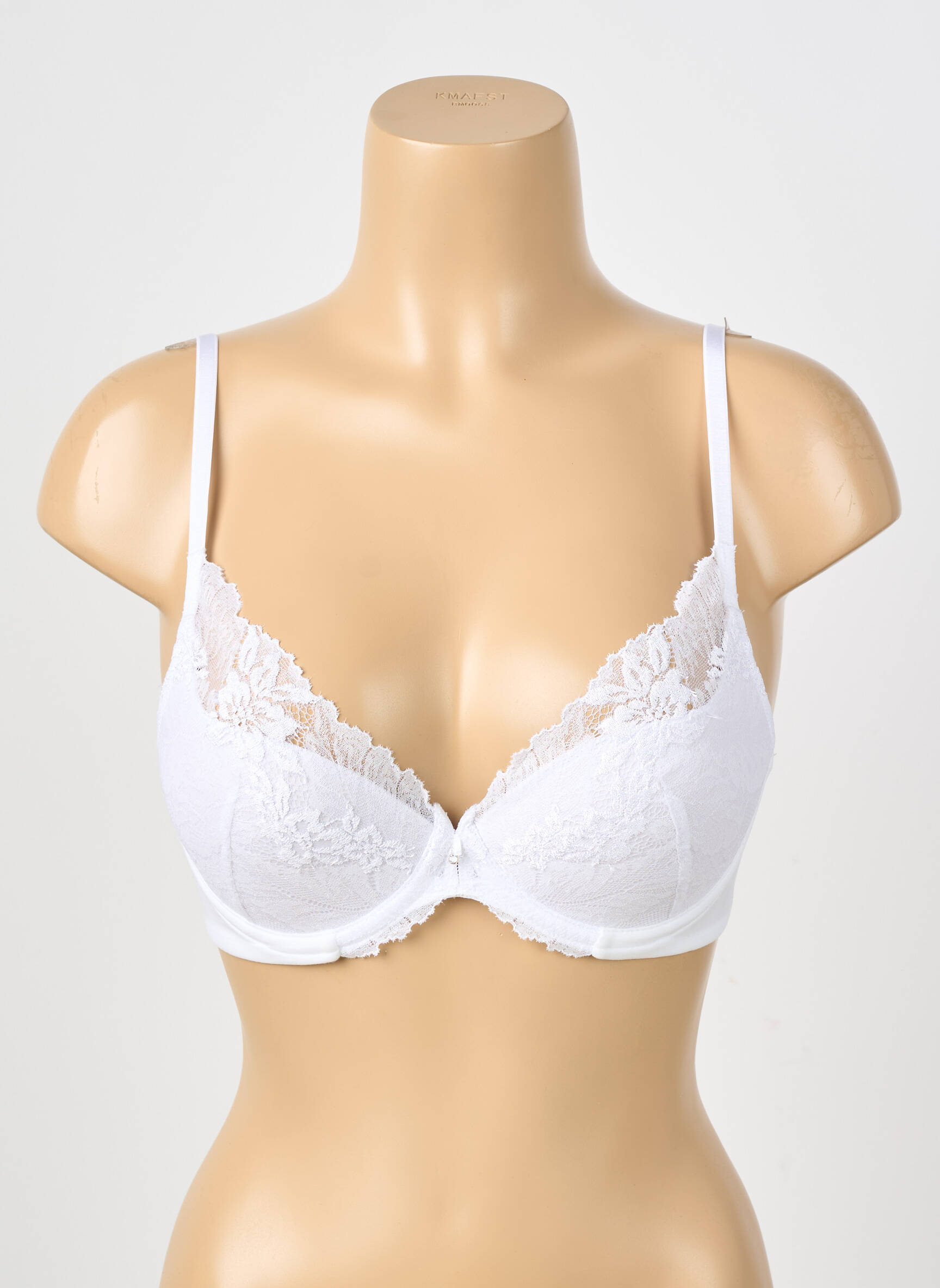 Soutien-gorge effet matière satinée haut soutien-gorge push-up blanc WACOAL femme