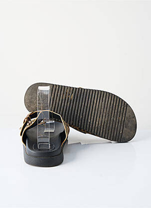 Mules/sabots talon plat jusqu'à 3cm beige GEMO femme