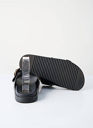 Mules/sabots talon plat jusqu'à 3cm noir GEMO femme