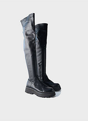 Bottes bout rond talon de 4 à 6cm noir STRADIVARIUS femme