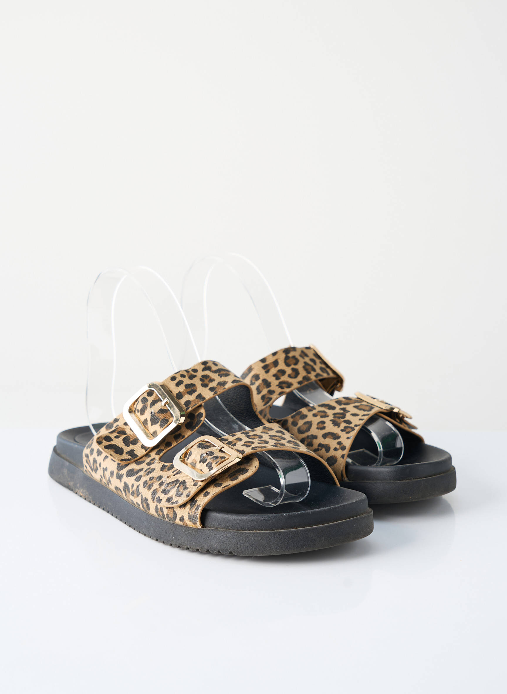 Mules/sabots talon plat jusqu'à 3cm beige GEMO femme
