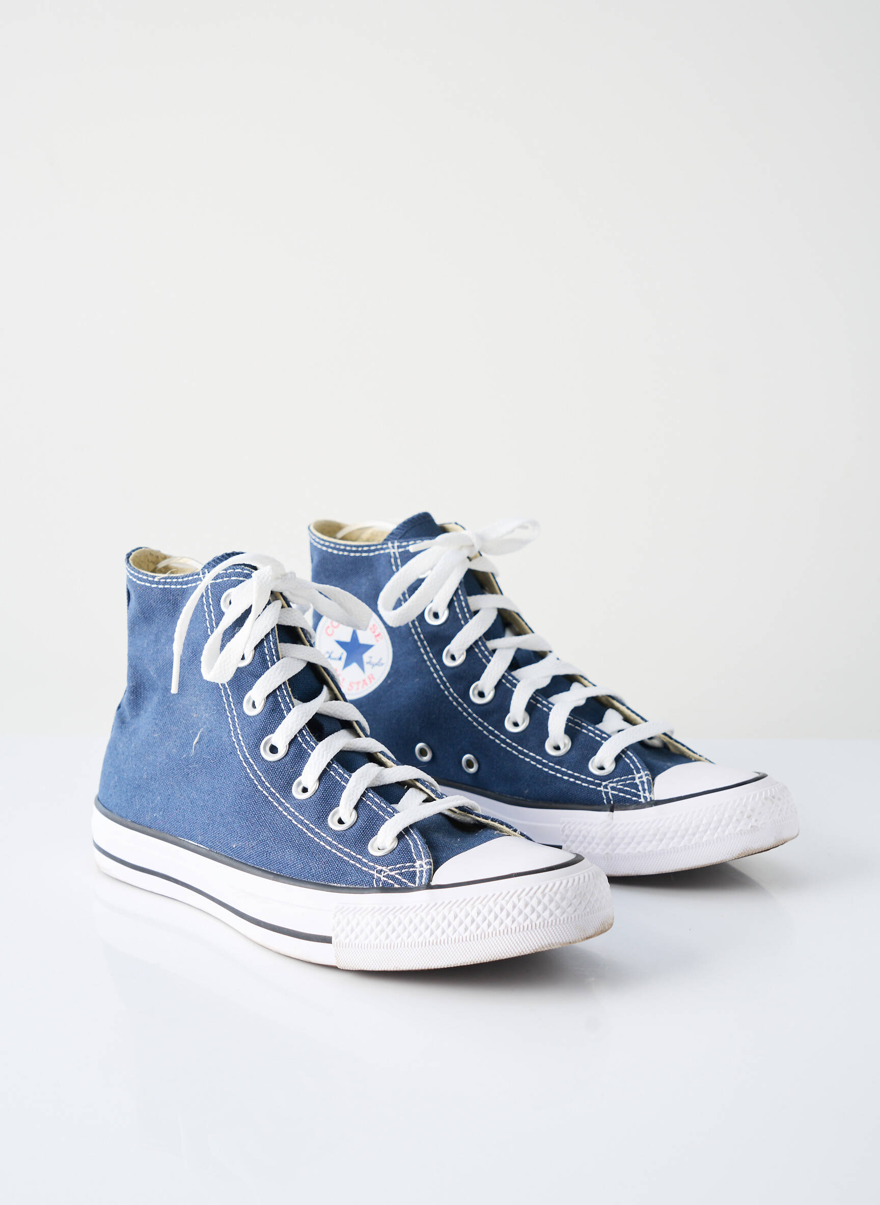 Baskets bout rond talon de 4 à 6cm bleu CONVERSE femme