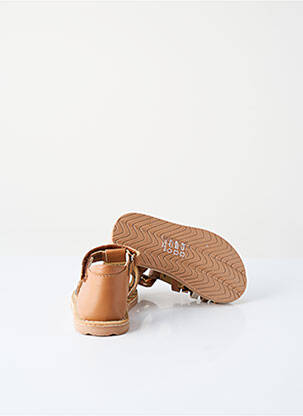 Sandales/nu pieds fermeture scratch marron NA! fille