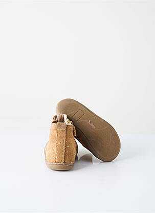 Bottines/boots nubuck bout rond beige CHAUSSEA fille