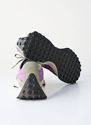 Baskets bout rond talon plat jusqu'à 3cm vert NEW BALANCE femme