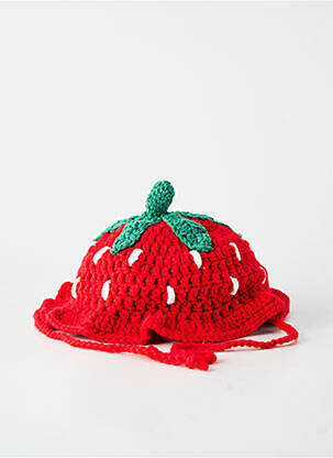 Chapeau maintien élastique rouge NATHOUK fille
