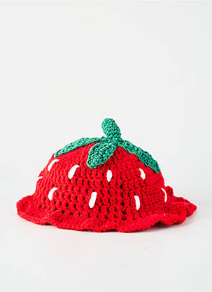 Chapeau maintien élastique rouge NATHOUK fille