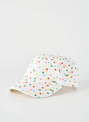 Casquette tissage popeline blanc SANS MARQUE fille