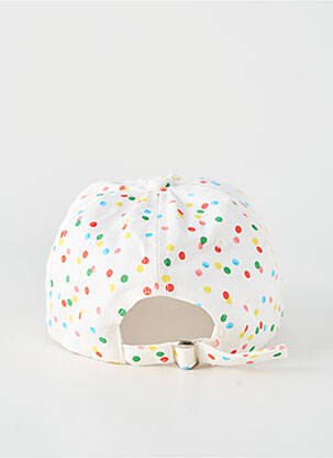 Casquette tissage popeline blanc SANS MARQUE fille