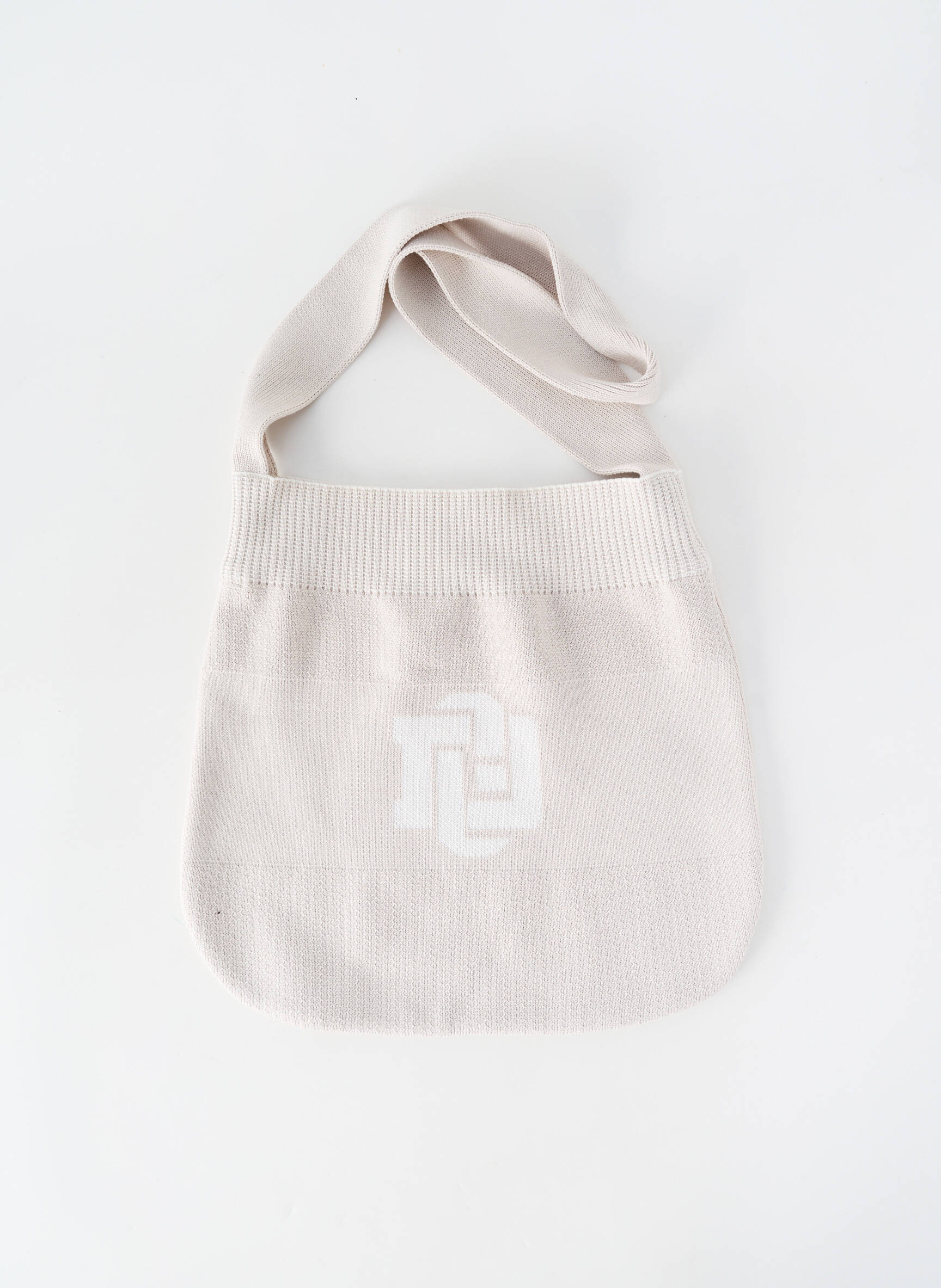 Sac coutures renforcées forme rectangulaire beige DEVERNOIS femme