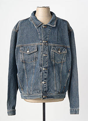 Veste casual fermeture boutonnée sur le devant bleu GALLICE homme