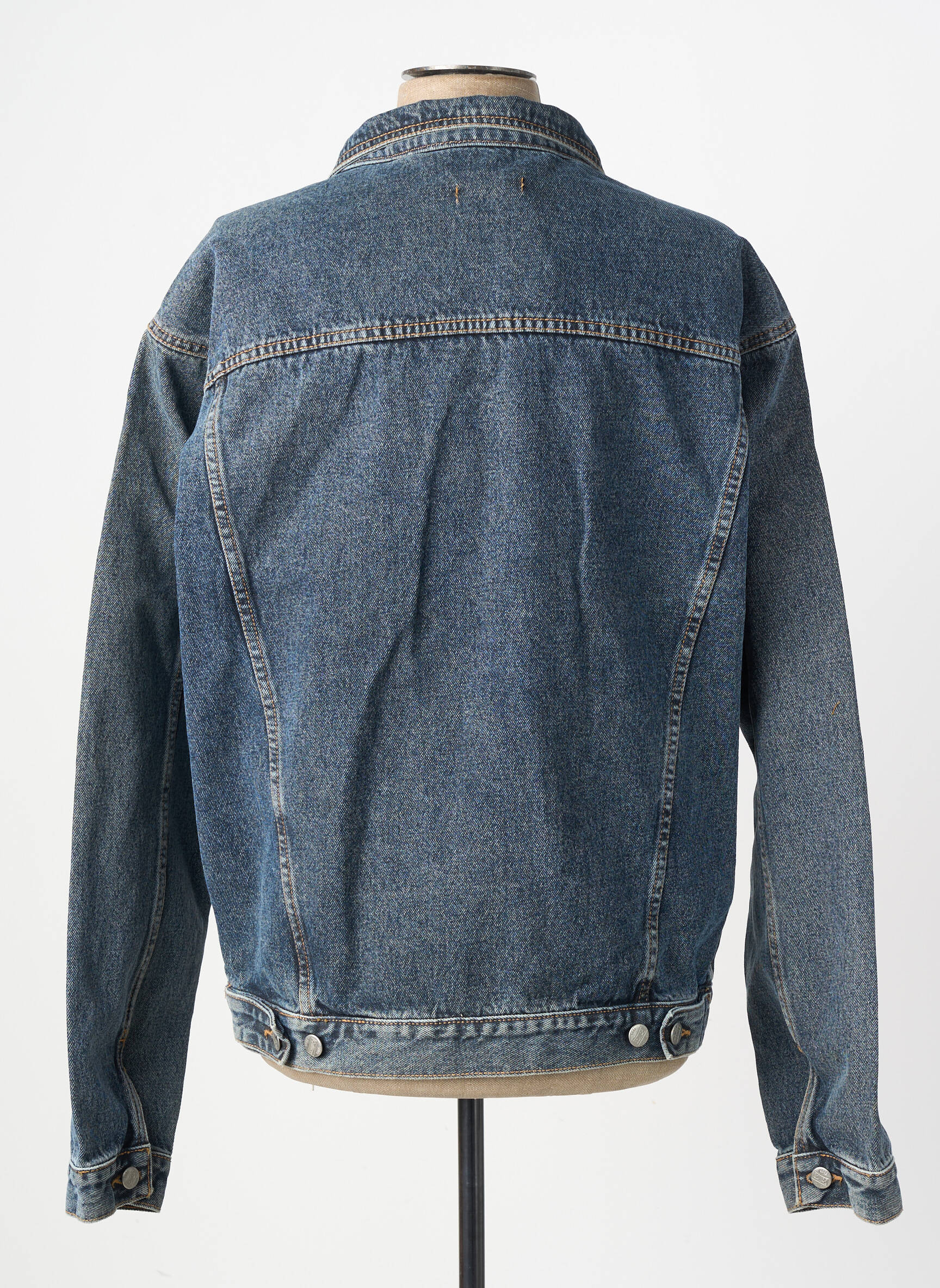 Veste casual fermeture boutonnée sur le devant bleu GALLICE homme