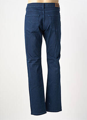 Pantalon slim fermeture zippée sous rabat boutonné bleu GALLICE homme
