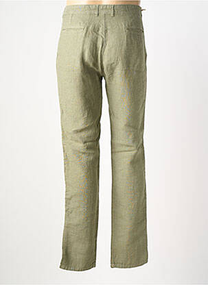 Pantalon slim fermeture zippée sous rabat boutonné vert BLUE LEMON homme