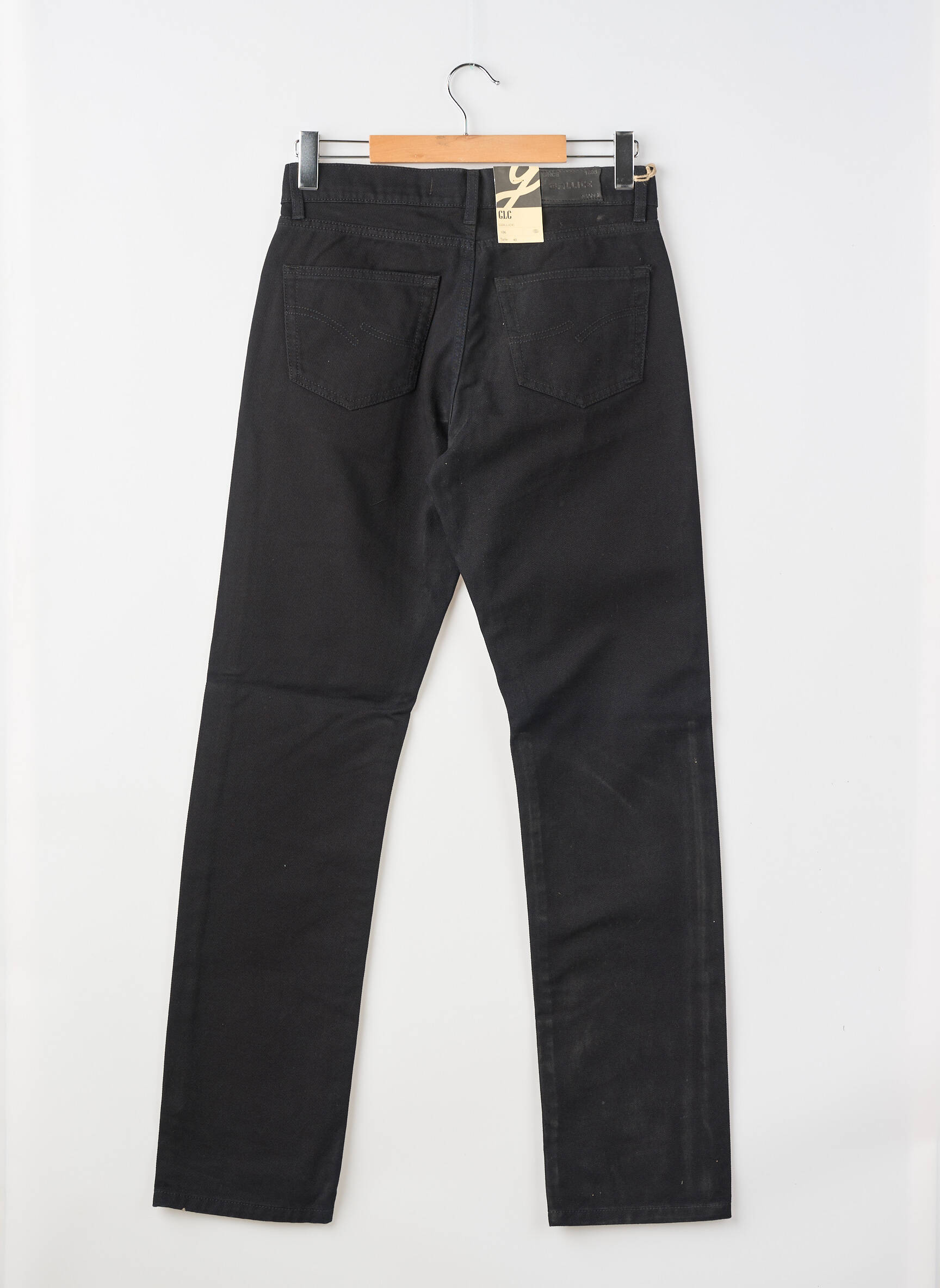 Pantalon droit coupe droite noir GALLICE homme