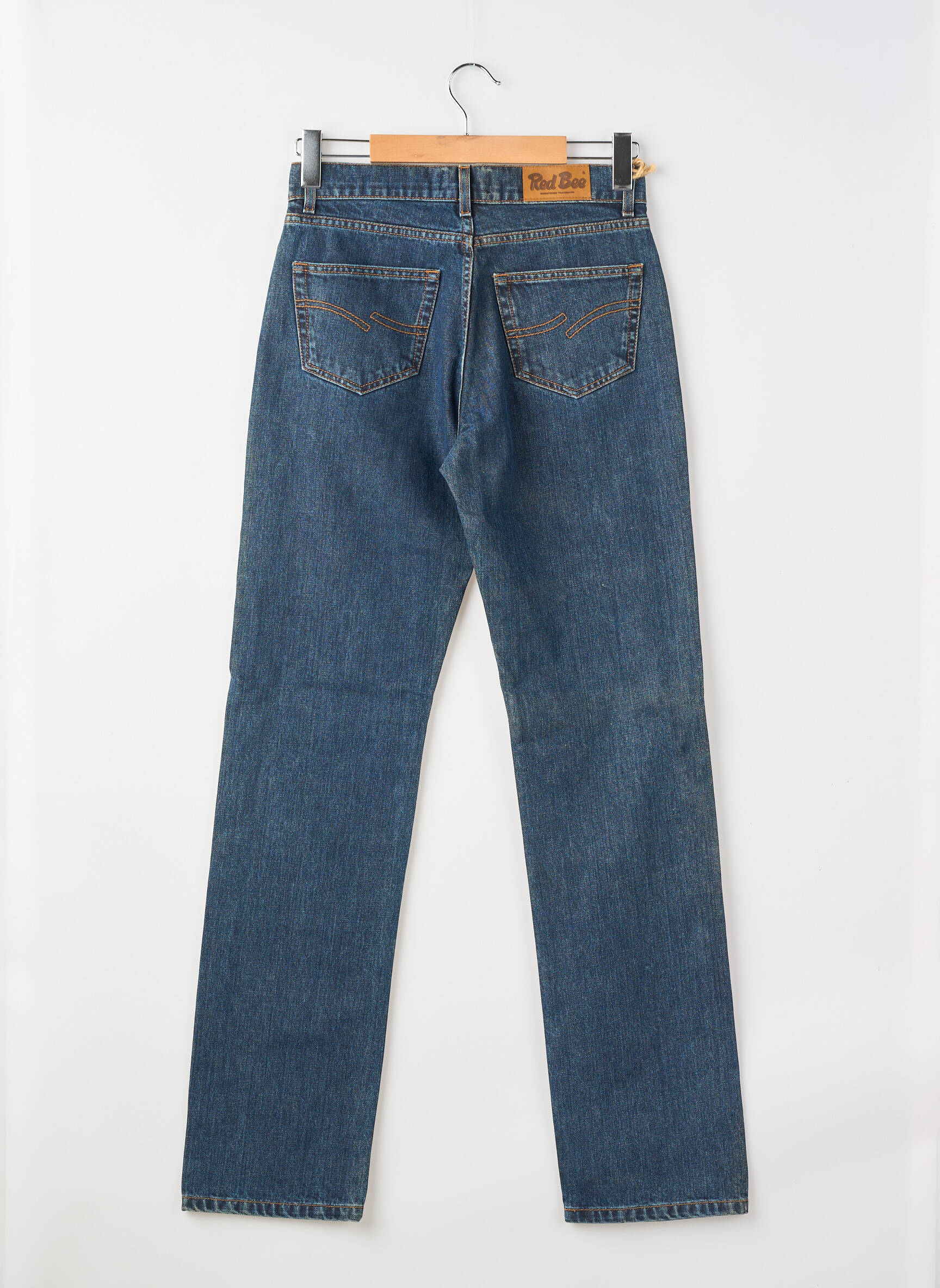 Jeans coupe droite poches bleu RED BEE homme