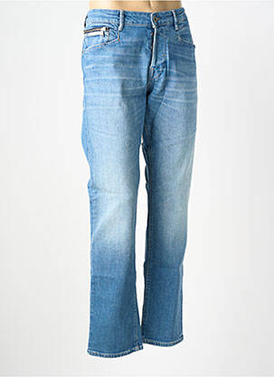 Jeans coupe droite fermeture boutonnée sur le devant taille normale bleu JACK & JONES homme