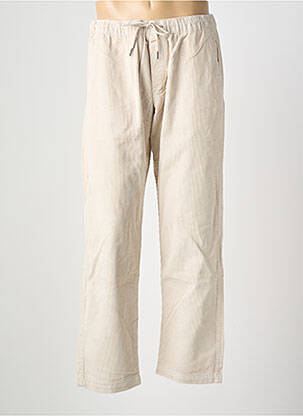 Pantalon droit taille normale taille normale beige JACK & JONES homme
