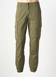 Pantalon cargo stretch taille normale vert JACK & JONES homme