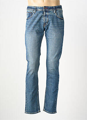Jeans coupe slim fermeture boutonnée sur le devant taille normale bleu JACK & JONES homme