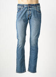 Jeans coupe slim fermeture boutonnée sur le devant taille normale bleu JACK & JONES homme