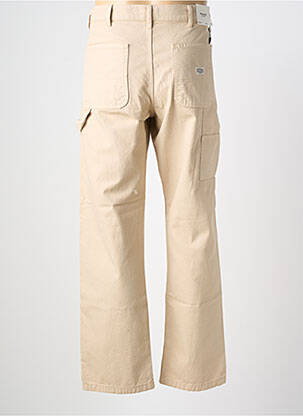 Jeans coupe droite fermeture zippée sous rabat boutonné taille normale beige JACK & JONES homme