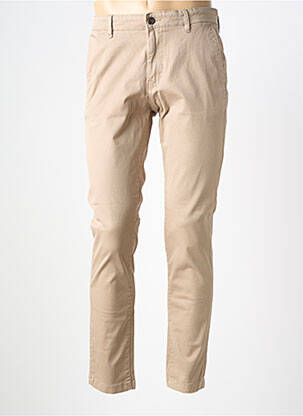Pantalon chino tissage chiné taille normale beige JACK & JONES homme